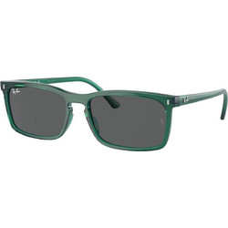 Ray-Ban RB4435 6615B1 Ανδρικά Γυαλιά Ηλίου Τετράγωνα Κοκάλινα Πράσινα με Μαύρο Polarized Φακό