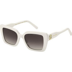 Marc Jacobs MARC733S SZJ/HA Γυναικεία Γυαλιά Ηλίου Τετράγωνα Κοκάλινα Λευκά με Μαύρο Polarized Φακό