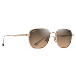 Maui Jim HS633-16 Ανδρικά Γυαλιά Ηλίου Aviator Μεταλλικά Χρυσά με Καφέ Polarized Φακό