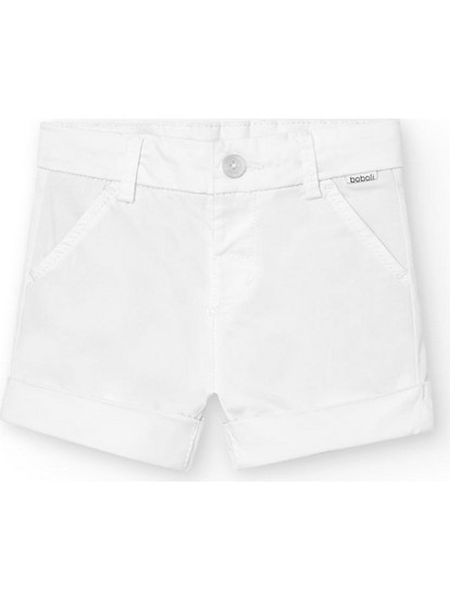 Boboli Παιδικό Σορτς Υφασμάτινο Λευκό 718309-1100
