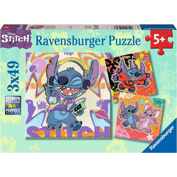 Παιδικό Puzzle Ravensburger Disney Lilo & Stitch 3x49 Κομμάτια 01070