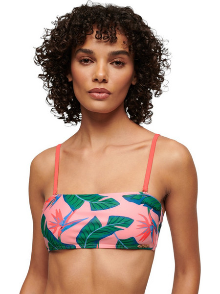 Superdry Bikini Top Μπουστάκι Ροζ Πράσινο W3010398A-2CY