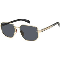David Beckham DB7121GS RHL/IR Γυναικεία Γυαλιά Ηλίου Τετράγωνα Μεταλλικά Χρυσά με Μαύρο Polarized Φακό