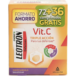Leotron Vitamin C Triple Action 108 Αναβράζοντα Δισκία