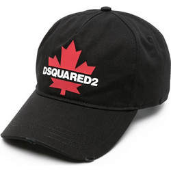 Dsquared2 Καπέλο Jockey Υφασμάτινο Μαύρο S24BCM076705C000012124