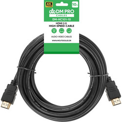 DM Pro Καλώδιο HDMI 2.0 HDMI Male to HDMI Male 10m Black