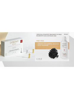 Labo Crescina Transdermic HFSC 500 Crescina Μan Σετ Σαμπουάν κατά της Τριχόπτωσης 200ml + 20τμχ + Συσκευή Μασάζ