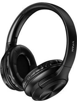 Vipfan BE04 Ασύρματα Bluetooth Ακουστικά Over Ear με Noise Cancelling Μαύρα