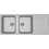 Elleci Life 500 Ένθετος Νεροχύτης Γρανίτη Granitek Aluminium 116x50cm