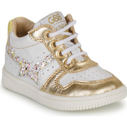 GBB Boubi Παιδικά Sneakers Μποτάκια Λευκά Χρυσά AJ616-19