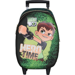 SunCe Ben 10 Σχολική Τσάντα Τρόλεϊ Δημοτικού Πράσινη AP1-7895