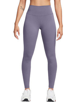 Nike One Dri-FIT Γυναικείο Κολάν Μακρύ Ψηλόμεσο Μωβ FN3226-509