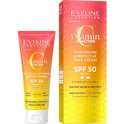 Eveline Vitamin 3X Action Moisturizing Protective Face Cream SPF50 30ml