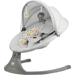 Kinderkraft Lumi 2 Relax Μωρού Κούνια με Μουσική Γκρι KBLUMI02LGR0000
