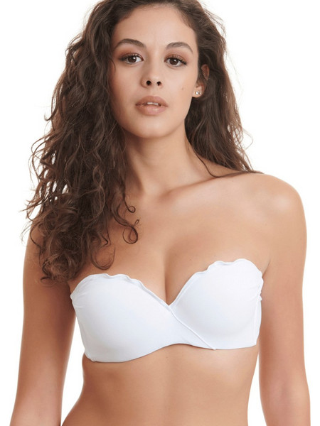 ERKA MARE Bikini Top Strapless με Ενίσχυση Λευκό 70651
