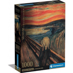 Puzzle Clementoni Compact Box Museum Collection Munch Η Κραυγή 1000 Κομμάτια