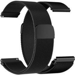 Hoco WH02 Simple Beauty Λουράκι Μεταλλικό Black (Universal 20mm)