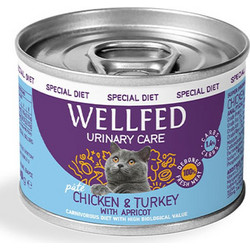 Wellfed Special Diet Adult Urinary Care Pate with Chicken, Turkey & Apricot 200gr