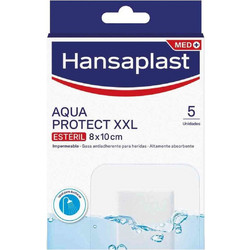 Hansaplast Aqua Protect XXL Αποστειρωμένα Αδιάβροχα Αυτοκόλλητα Επιθέματα 8x10cm 5τμχ