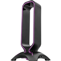 Trust GXT265 Επιτραπέζια Βάση Ακουστικών Gaming με RGB & Θύρα USB Black
