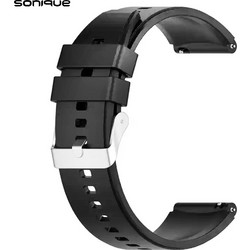 Sonique Smooth Λουράκι Σιλικόνης Black (Huawei Watch GT3 42mm / GT3 Pro 43mm / GT2 42mm)