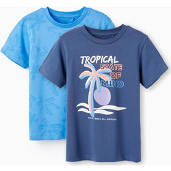Zippy Σετ Παιδικά T-Shirt Κοντομάνικα Μπλε ZKBAP030324058