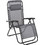 HomeMarkt Relax Companion Ξαπλώστρες Πολυθρόνες Παραλίας Μεταλλικές Πτυσσόμενες με Μαξιλάρι 2τμχ Γκρι HM5095.11