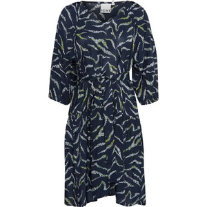 Ichi Evola Mini Καθημερινό Φόρεμα Navy Μπλε 20120611-202811