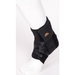 Medical Brace Αθλητική Επιστραγαλίδα Ελαστική με Ιμάντες Μαύρη MB6906
