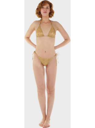 Gsecret Bikini Set Τριγωνάκι Brazil Χρυσό C9358-27728