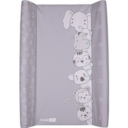 FreeON Animals Μαλακή Αλλαξιέρα Μωρού Πλαστική 70x50cm Γκρι