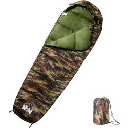 vidaXL Sleeping Bag Μονό 3 Εποχών Χακί 94509