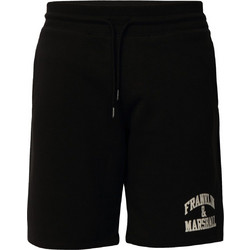Franklin & Marshall Logo FM Αθλητική Ανδρική Βερμούδα Μαύρη JM4051.000.2032P0T-980
