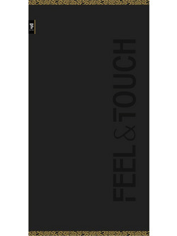Feel & Touch Sunny Πετσέτα Θαλάσσης Μαύρη 90x180cm