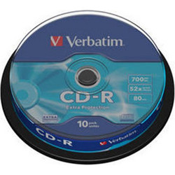 VERBATIM VER43437 CD-R 10 TUB 52X80 MIN 0015232 - 0015232