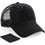 Beechfield Καπέλο Jockey με Δίχτυ Snapback Υφασμάτινο Μαύρο B641