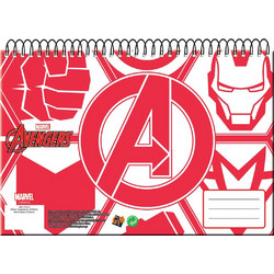 Gim Marvel Avengers Μπλοκ Ζωγραφικής A4 30 Φύλλων 337-28413