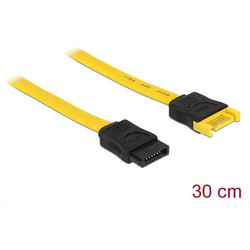 DeLOCK 82855 Καλώδιο Σκληρού Δίσκου 7-Pin SATA Male to 7-Pin SATA Female 0.3m Yellow