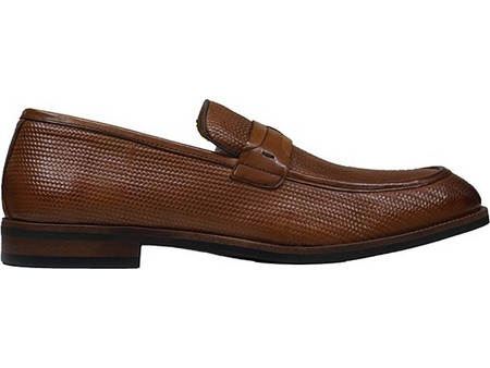 PRIMA Ανδρικά Μοκασίνια Loafers Δερμάτινα Καφέ W1788-G2T