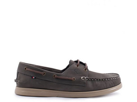 ACE Ανδρικά Μοκασίνια Boat Shoes Δερμάτινα Ανθρακί 4000