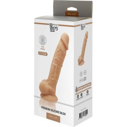 Dream Toys Real Love Thermo Reactive Ρεαλιστικό Dildo με Βεντούζα & Όρχεις 17.7cm Flesh