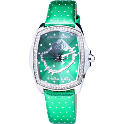 Chronotech Γυναικείο Ρολόι με Πράσινο Δερμάτινο Λουράκι CT7896LS-45