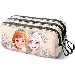Karactermania Disney Frozen 2 Emotion Κασετίνα Βαρελάκι με 3 Θήκες Μπεζ 07230