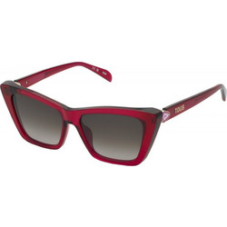 Tous STOB82 540AFD Γυναικεία Γυαλιά Ηλίου Cat Eye Κοκάλινα Κόκκινο με Μαύρο Degradee Φακό