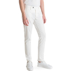 Antony Morato Ανδρικό Παντελόνι Chino Ελαστικό Skinny Εφαρμογή Λευκό MMTR00580-FA800168-1011