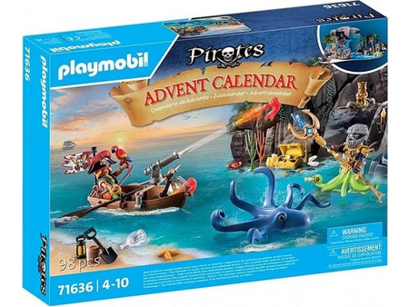 Playmobil Pirates Χριστουγεννιάτικο Ημερολόγιο Ο θησαυρός των Πειρατών για 4-10 Ετών 71636