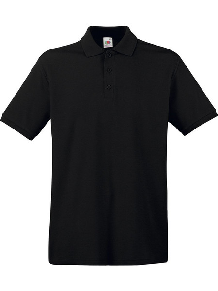 Fruit of The Loom Ανδρική Μπλούζα Polo Κοντομάνικη Μαύρη 63-218-0