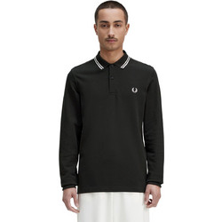 Fred Perry Ανδρική Μπλούζα Polo Μακρυμάνικη Μαύρη M3636-T50