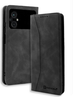 Bodycell Pu Leather Book Black (Xiaomi Poco M5)