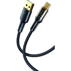 XO NB229 Braided USB-A to USB-C 1m Black XO-NB229TBK